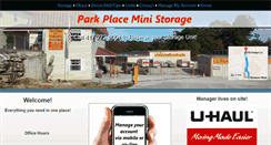 Desktop Screenshot of parkplaceministorage.com